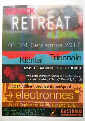 Cover of Zine - Klöntal Biohack Retreat 2017